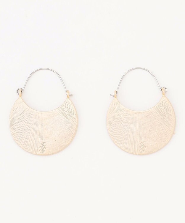 自由区 スワール ピアス マットゴールド