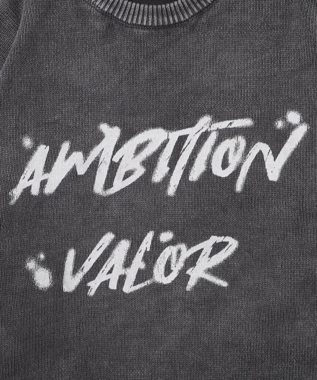 WEGO ヴィンテージウォッシュニットプルオーバー スミクロ