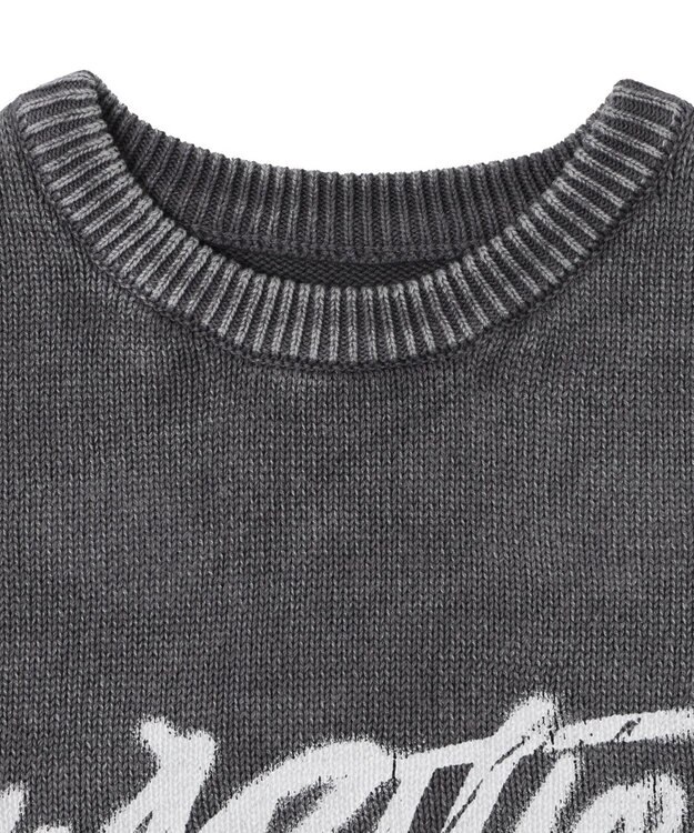 WEGO ヴィンテージウォッシュニットプルオーバー スミクロ