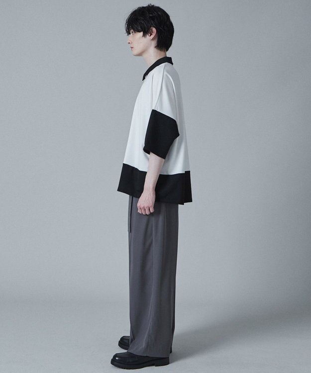 WEGO ドルマンポンチハーフジップT（S） ブラック