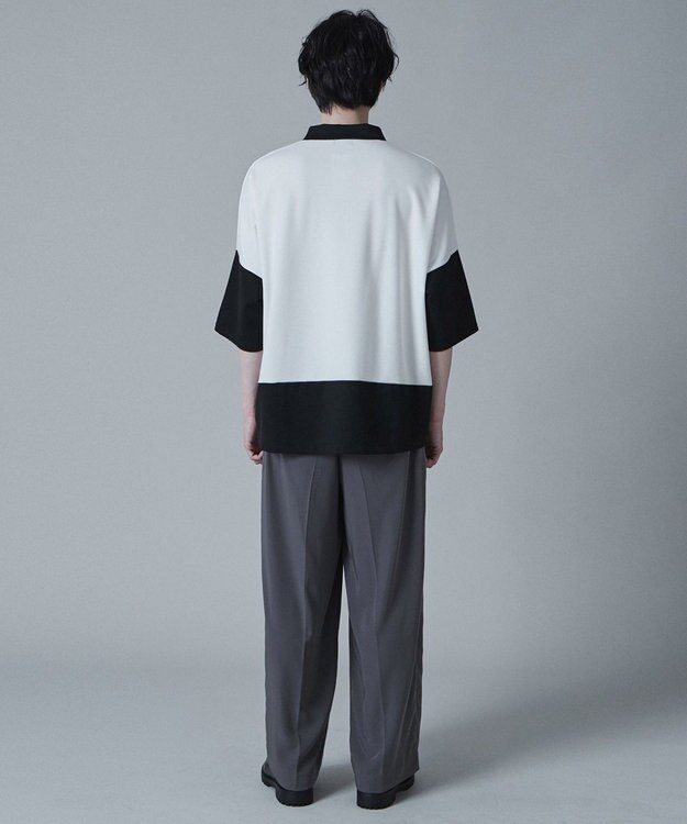 WEGO ドルマンポンチハーフジップT（S） ブラック