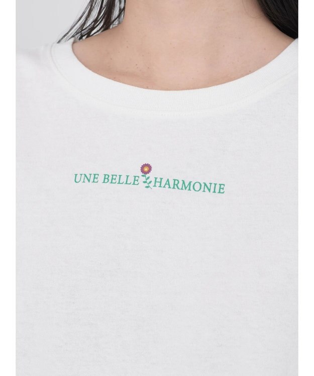 earth music&ecology ＵＮＥ　ＢＥＬＬＥ　ＨＡＲＭＯＮＩＥ　Ｔシャツ Off White