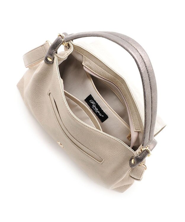 MioFIRANO バックル付きフラップトートバッグ 2WAY　FIRANO フィラノ GRAY