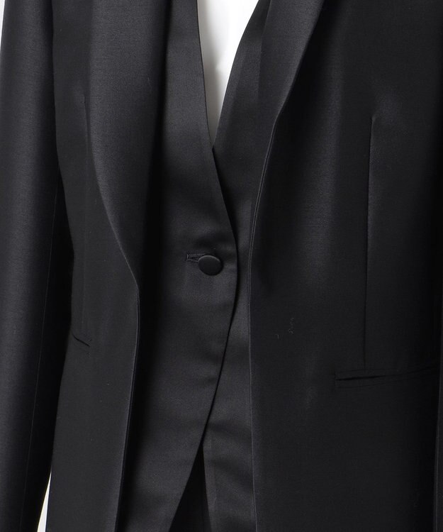 23区 S 【エステータ】シルクウールツイル ジャケット ブラック系