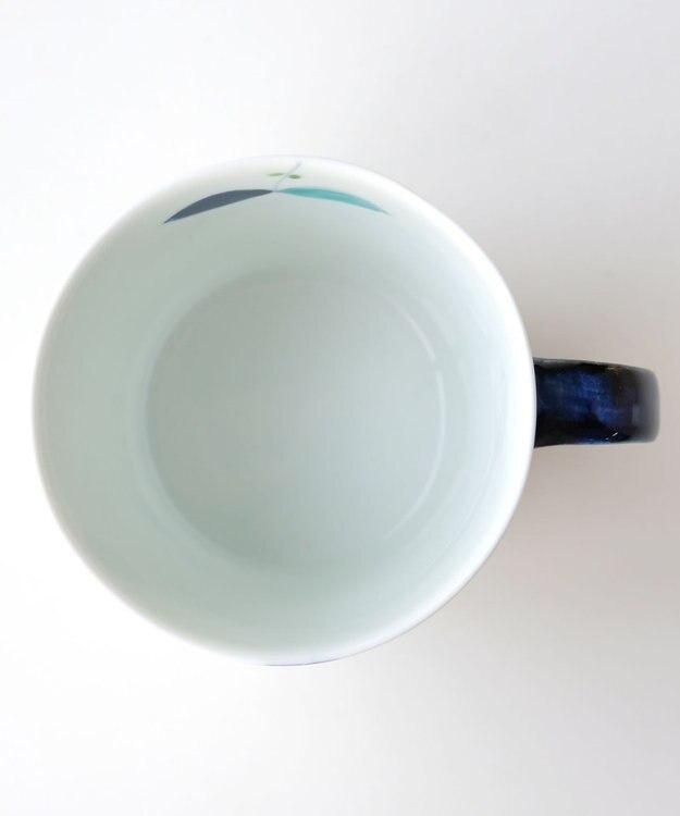 たち吉 【たち吉】彩レモン　マグ（青）〈1個〉 有田焼 ホワイト×ブルー