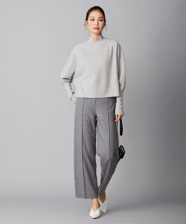 ICB L 【WEB限定カラーあり】 ソフトウールハイゲージ ハイネックニット トップグレー系