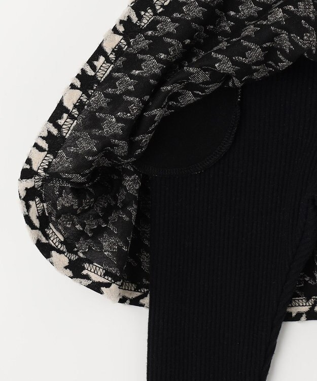 ANY KIDS 千鳥格子柄スカッツ ブラック