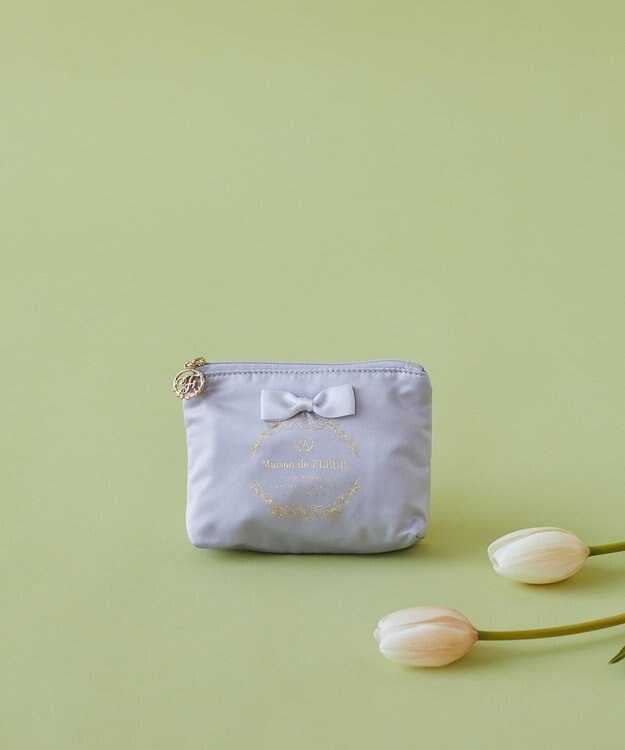 Maison de FLEUR サテンリボンティッシュケース Lilac