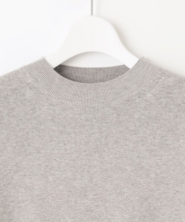 J.PRESS LADIES 【洗える】SECOND PRINCE モックネック ニット ライトグレー系