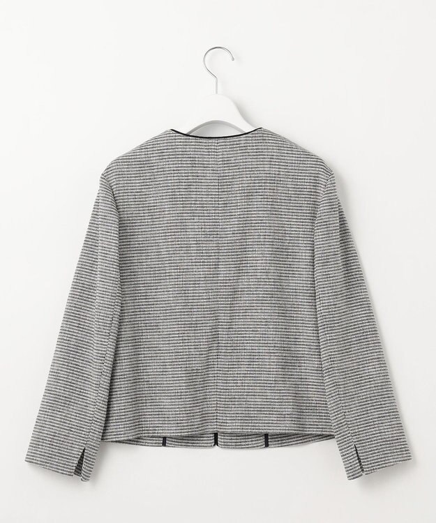 J.PRESS LADIES 【洗える】Calameraリングメッシュ ジャケット モノトーン系