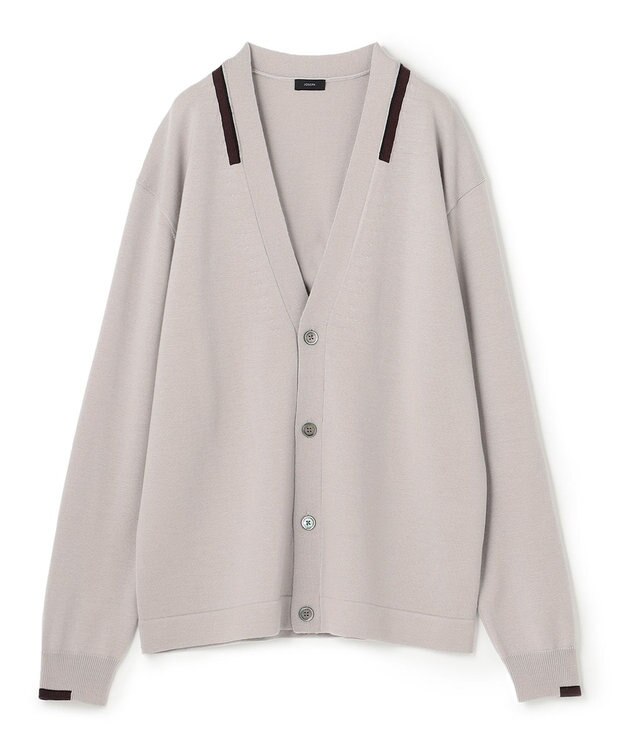 JOSEPH HOMME ウォッシャブルウール　Vネックカーディガン ベージュ系