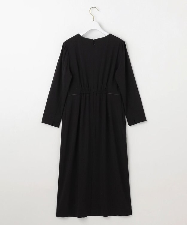 ANY SIS S 【洗える】セレモニーダブルクロス ワンピース ブラック