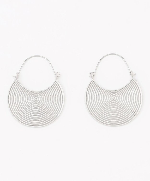 自由区 スワール ピアス マットシルバー