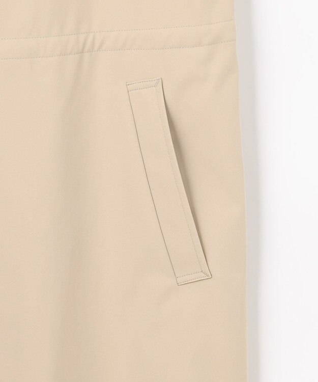 J.PRESS LADIES 【洗える・撥水】ドライツイルストレッチ ノーカラー コート ベージュ系