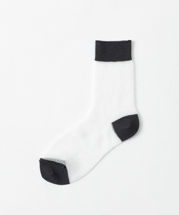 TRICOTE シアーリブソックス 90WHITE