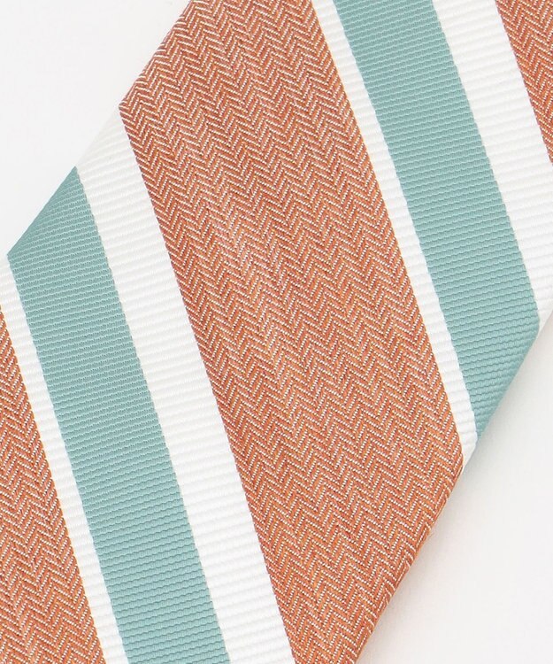 J.PRESS MEN 【LINEN MIX COLLECTION】レジメンタル ネクタイ オレンジ系2