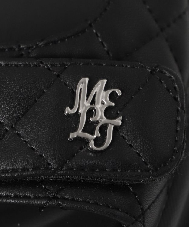 WEGO 【MLサイズ展開】厚底キルティングサンダル ブラック