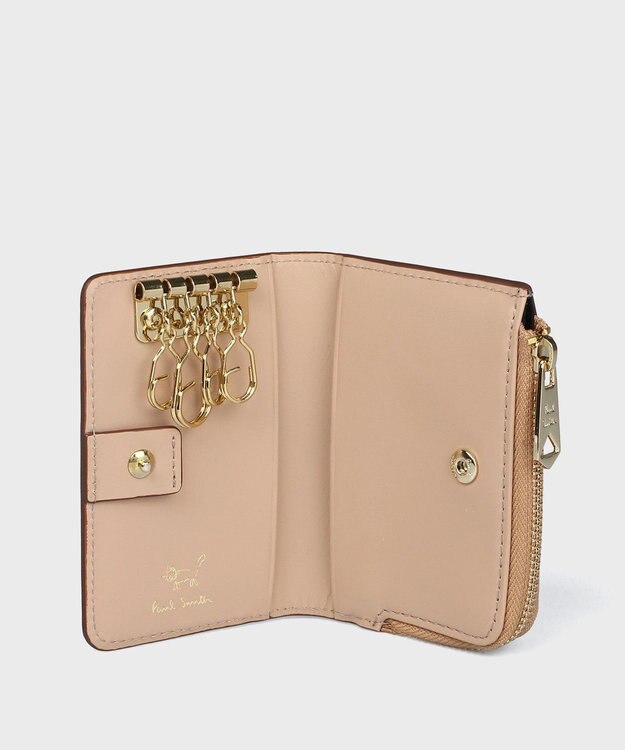 Paul Smith ミックスドゥードゥル キー＆コインケース ベージュ