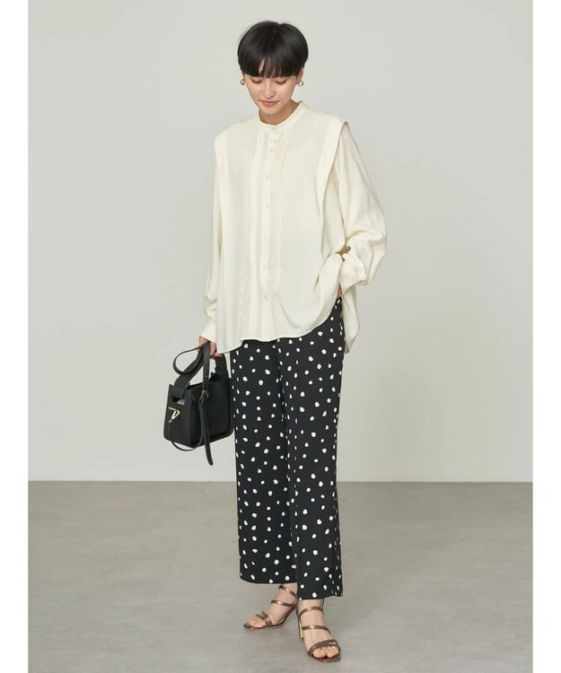 AMERICAN HOLIC サラックールタック使いブラウス Ivory