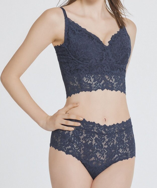 BRADELIS New York 【BRADELIS Me / ノンワイヤー・バストアップ】Perfumyレーシィブラ24S1 インクブルー