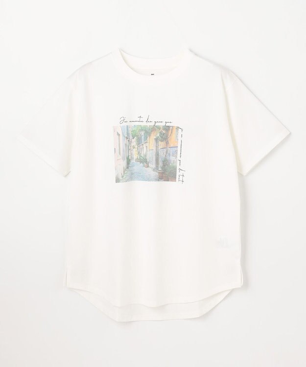 ANY アソートロゴラウンドヘムTシャツ フォト