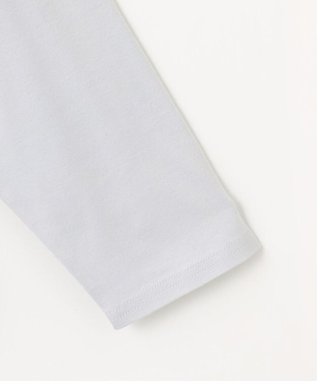 Feroux メッセージプリント・ロングスリーブTシャツ スカイブルー系