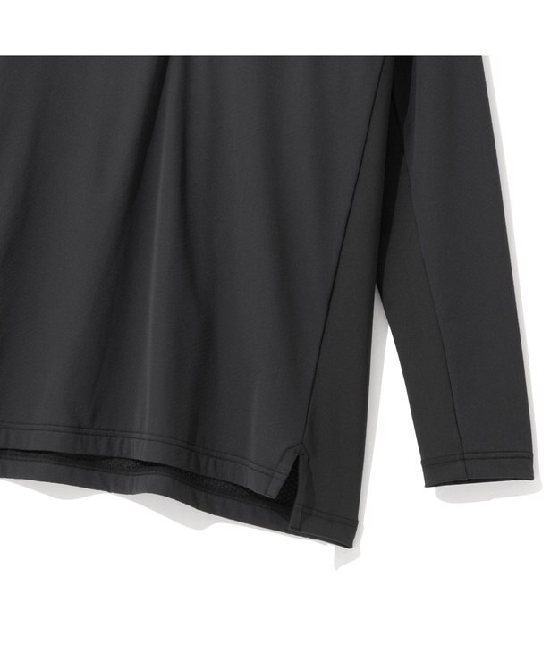 ZERO HALLIBURTON 【ストレッチ・UVカット】 Octa ハイブリッド ハーフジップモックネックトップス ZHG-M5A8 85125 ブラック