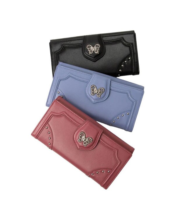 ANNA SUI ナーシャ フラップ長財布 ピンク