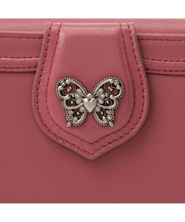 ANNA SUI ナーシャ フラップ長財布 ピンク