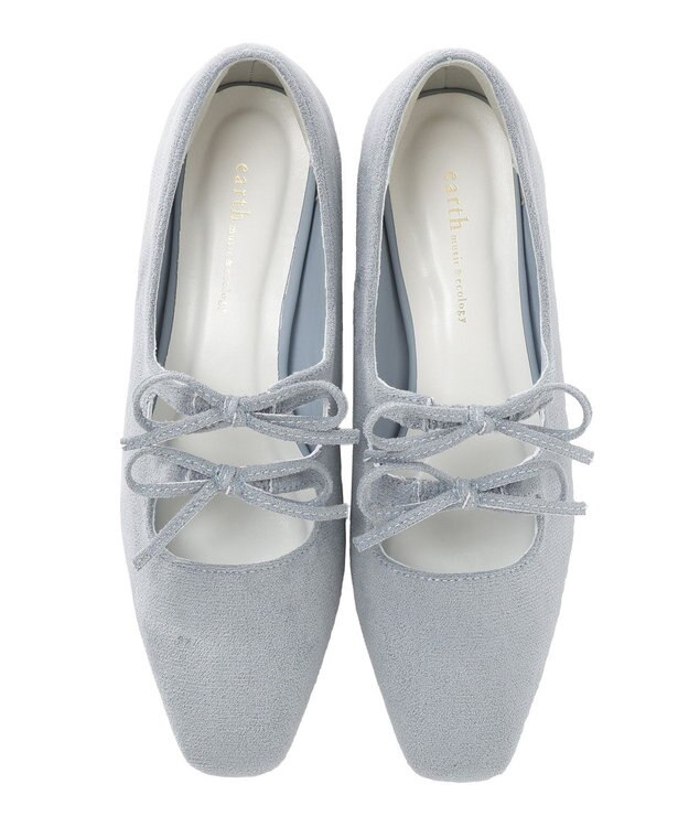 earth music&ecology Ｗリボンパンプス Sax