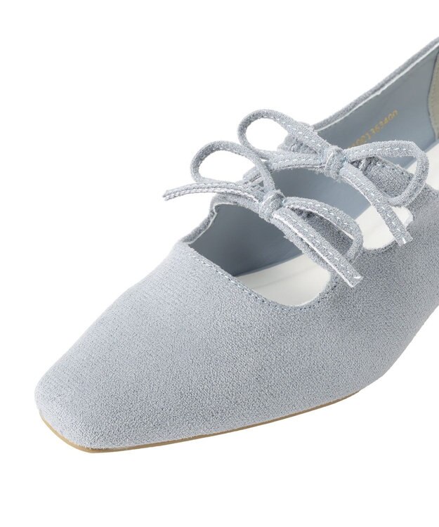 earth music&ecology Ｗリボンパンプス Sax