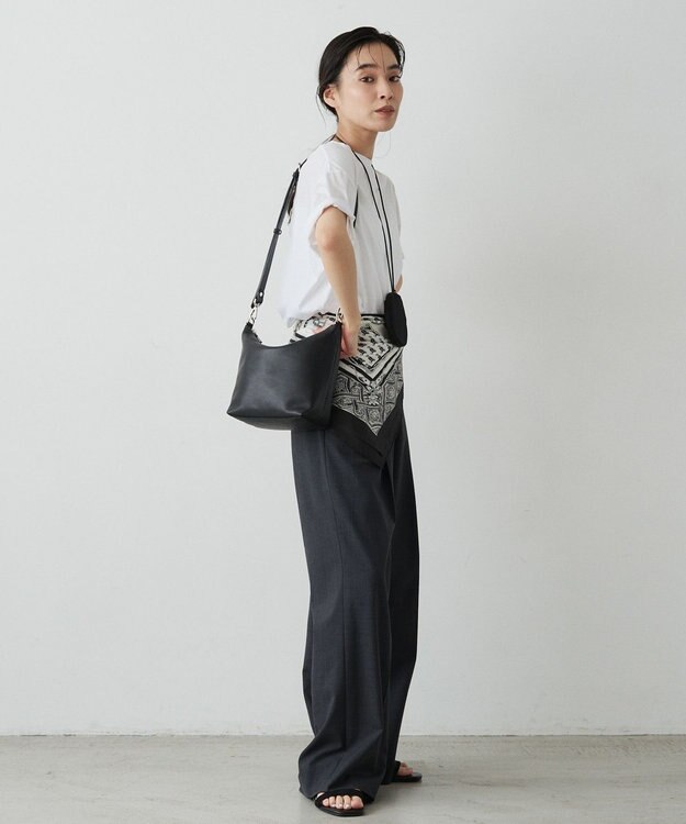 russet ソフトレザーシンプルショルダーバッグ(CE-1328-WEB) Black2