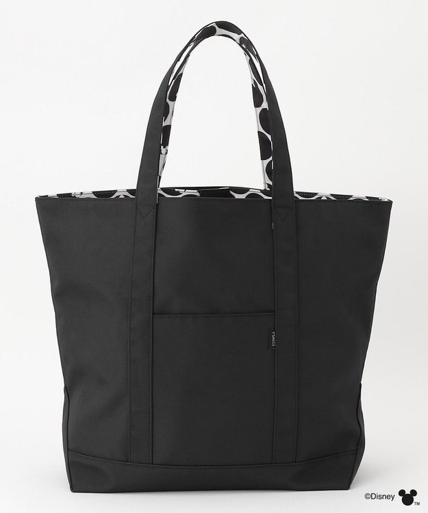 Y'SACCS 【Disney Collection】シルエットプリントトートバッグ　Lサイズ ブラック