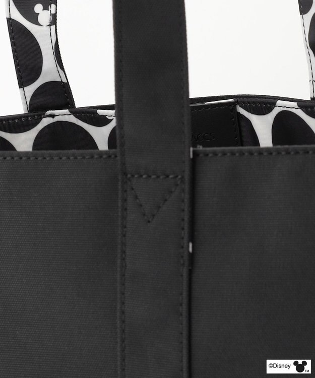 Y'SACCS 【Disney Collection】シルエットプリントトートバッグ　Lサイズ ブラック