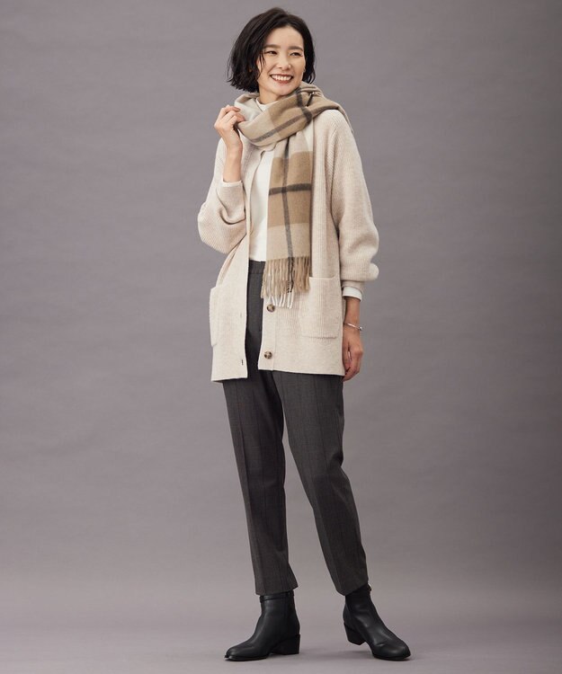 J.PRESS LADIES レザー キルトピン ブラック系