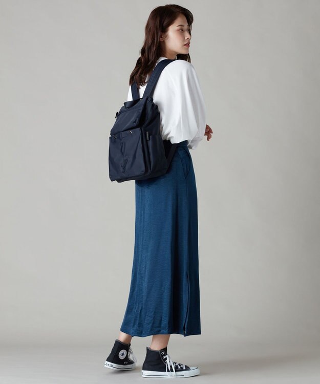 Y'SACCS ダブルホックポケットリュック ネイビー