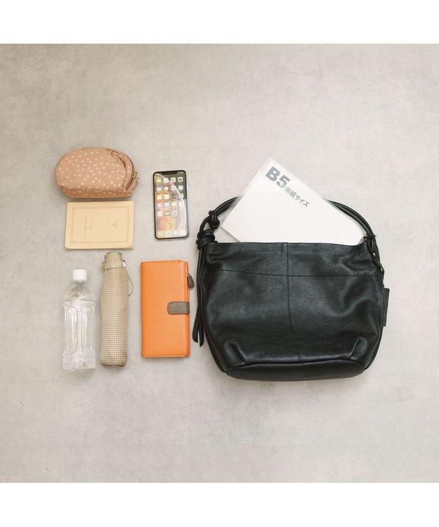 UNBILLION アトランタ ATLANTA / 牛革ロープハンドル2wayショルダーL ブラック