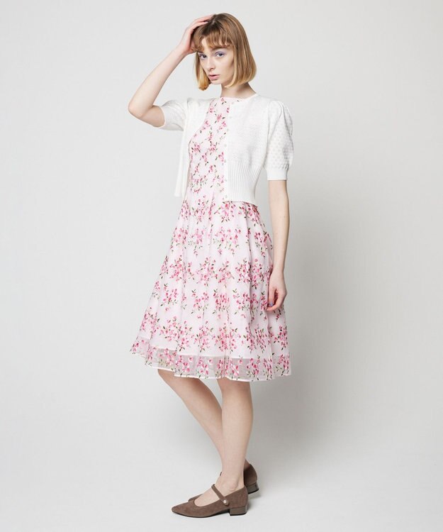 TOCCA 【洗える！】PORTULACA KNIT カーディガン ホワイト系