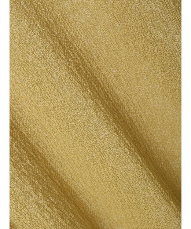 Green Parks 透かし編み肩あきニットプルオーバー Light Khaki