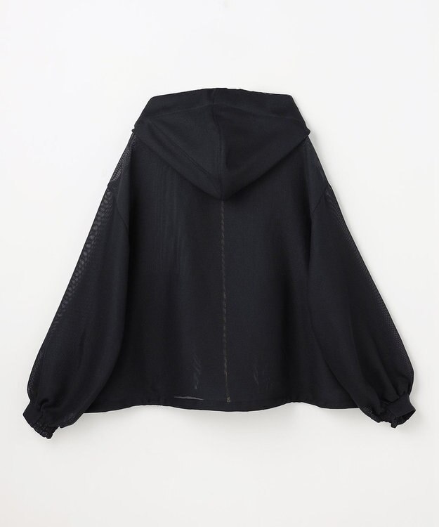 ANY L メッシュブルゾン ブラック