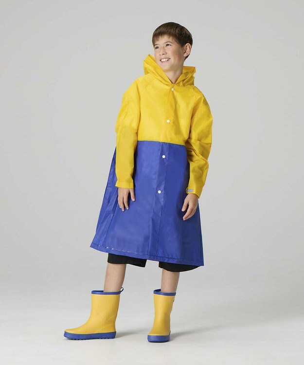 BEAMS SCHOOL シームレスレインコート イエロー