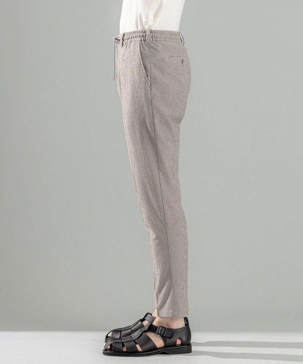 JOSEPH HOMME ＜新色追加＞新素材【通気性/ストレッチ】トリコサッカーストレッチ ドロスト付テーパードパンツ /  PEGG CONVERTIBLE ライトグレー系