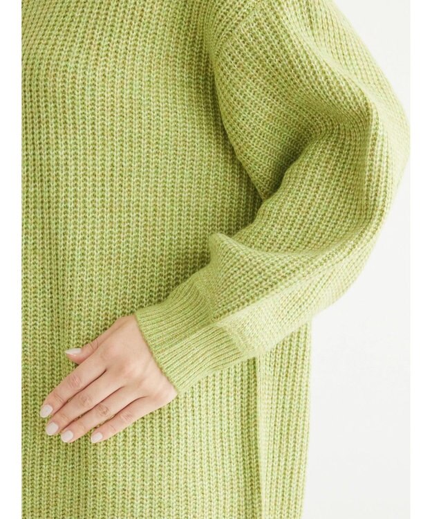 Green Parks ＭＩＸ畦ニットチュニック Green