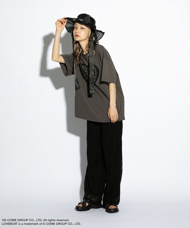 Green Parks ■ＬＯＶＥＢＯＡＴ　ハートロゴｐｔビッグＴＥＥ Charcoal Gray