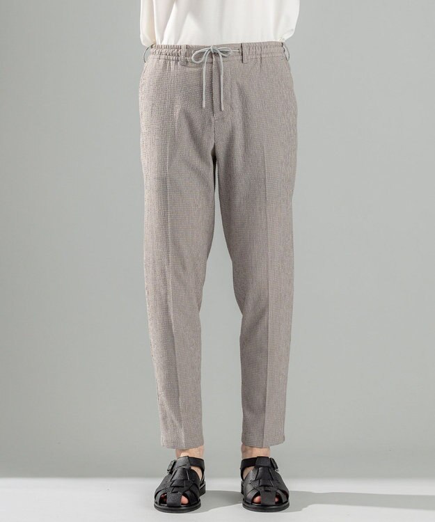 JOSEPH HOMME ＜新色追加＞新素材【通気性/ストレッチ】トリコサッカーストレッチ ドロスト付テーパードパンツ /  PEGG CONVERTIBLE ライトグレー系
