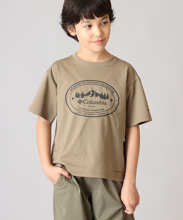 Columbia Columbia/ キッズアイテム/ ユースコールドベイダッシュグラフィックショートスリーブTシャツ /コロンビア Flax Front Print