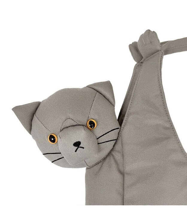 ROOTOTE 1034【ネコトート】EU.ラウンド.ブラブラネコ-A 01：グレー