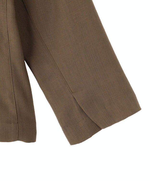 CRAFT STANDARD BOUTIQUE リネンライクオーバーサイズジャケット Brown