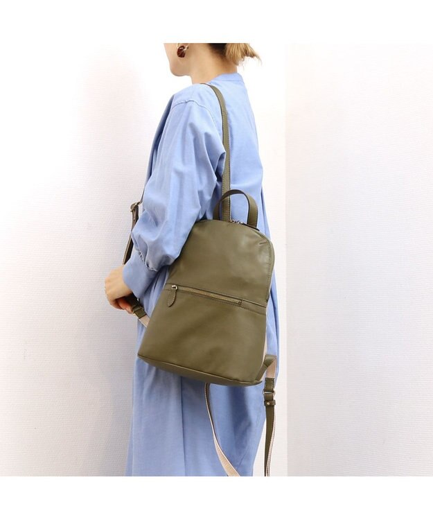 UNBILLION アトランタ ATLANTA / やぎ革軽量スマートリュック カーキ