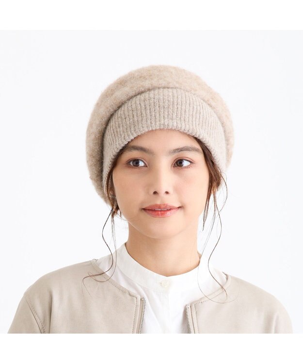 ATRENA 【日本製】BLUEFOX ワイドリブベレー ベージュ